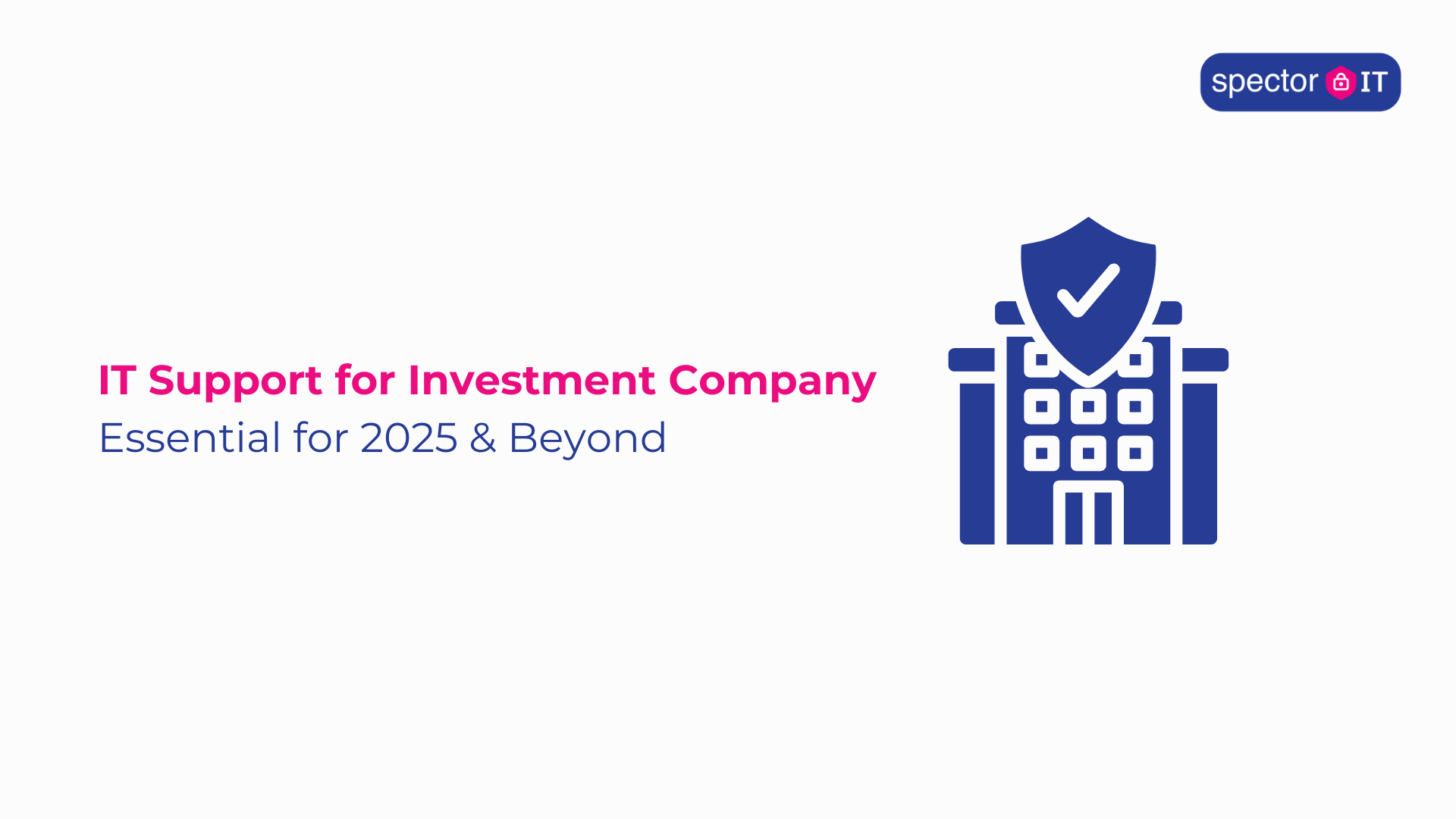 it support for investment company